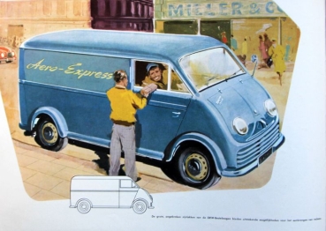DKW Commercial 3=6 Modelprogram 1953 Carbrochure (7321)